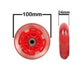 thumbnail image 4 of Roues de Trottinette LED ABEC9 Roulements pour Trottinettes RAZOR 100mm Rouge Lumineux Lot de 2, 4 of 5