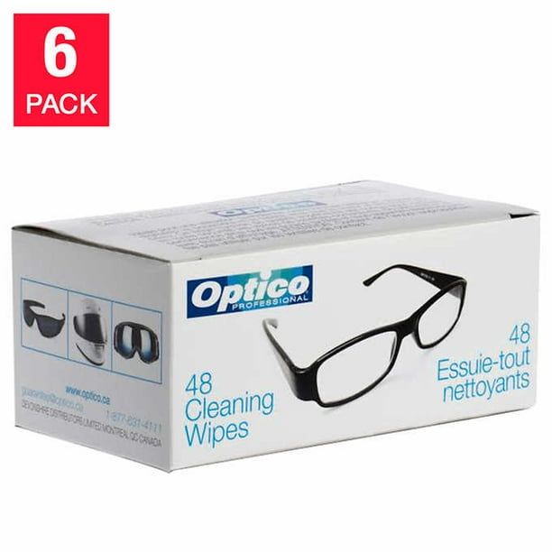Lingettes nettoyantes antistatiques pour lunettes Optinett - 40 lingettes -  BRICE OPTIQUE