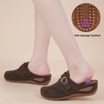 thumbnail image 5 of Ecetana Mules for Women Comfortable Closed Toe Women Wedge Sandals Slip On Shoes, 5 of 7