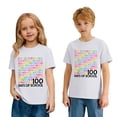 thumbnail image 6 of CAIXIA Toddler 100 Day of School Shirts for Boys Kid Grils My Happy 100th Day of School T-Shirt Cotton Funny Design Tops,White, 6 of 7