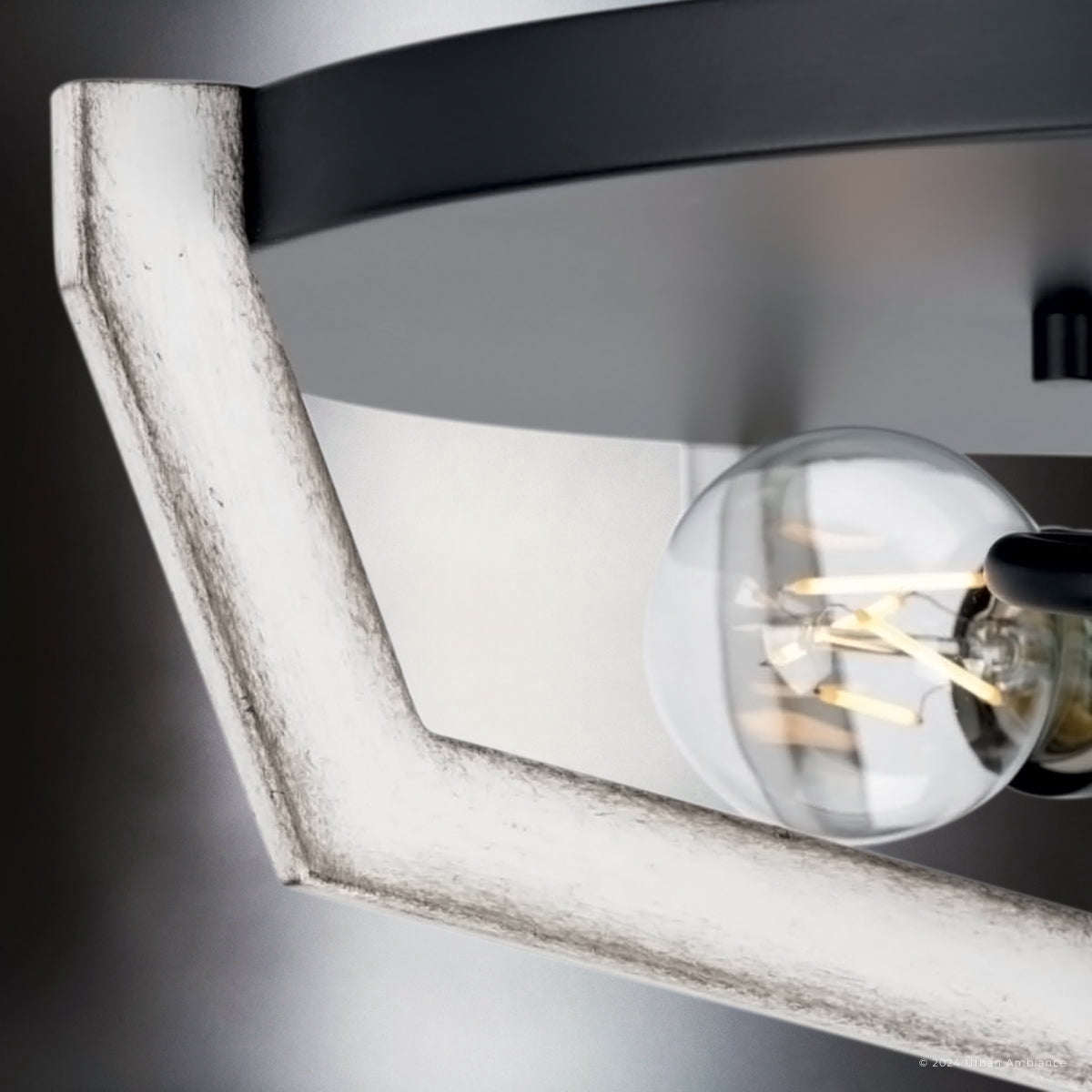 Luxury Modern Ceiling Light, Matte Black, UHP4561