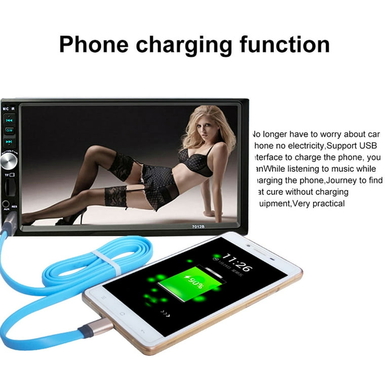 MuChangZi 7'' 2 Din HD Car Radio MP5 Touch Screen Mirror Link Audio Stereo Bluetooth TF USB FM Car Radio