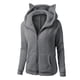thumbnail image 1 of Puntoco Abrigo de Mujer Sudadera con Capucha de Invierno Abrigo de Lana cálida de Manga Larga con Cremallera Outweartops con Bolsillo Liquidación de Navidad Puntoco  Puntoco-3731, 1 of 4