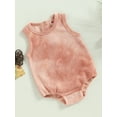 thumbnail image 3 of Bagilaanoe Newborn Baby Boy Rompers Tie-dye Print Sleeveless Bodysuits 3M 6M 12M 18M 24M Infant Casual One Piece Short Jumpsuit, 3 of 7