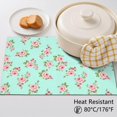 thumbnail image 5 of Placemat, Pioneer Flower Floral Print Pattern Place Mats Table Mat Set Of 2, PVC Washable Placemats for Party Kitchen Dining Decoration, 18x12 Inch, Fade Resistant, 5 of 6