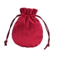 thumbnail image 4 of Bolsa con cordón para guardar joyas, organizador de regalos de fiesta, bolsa de terciopelo para relojes, collares, pulseras, dijes y aniversarios. Vino tinto 95x115cm, 4 of 8