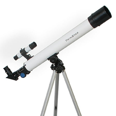 Twinstar 50mm Refractor Beginner Telescope Bundle,