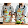 thumbnail image 3 of Yehwow Sweet Candy Castle Bib Apron For Kitchen BBQ Gardening With Adjustable Neck Strap 27x31 Inch, 3 of 4