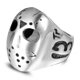 thumbnail image 1 of Anillos de cara alienígena, anillo de hombre enmascarado con personalidad de acero de titanio Sa806, 1 of 1