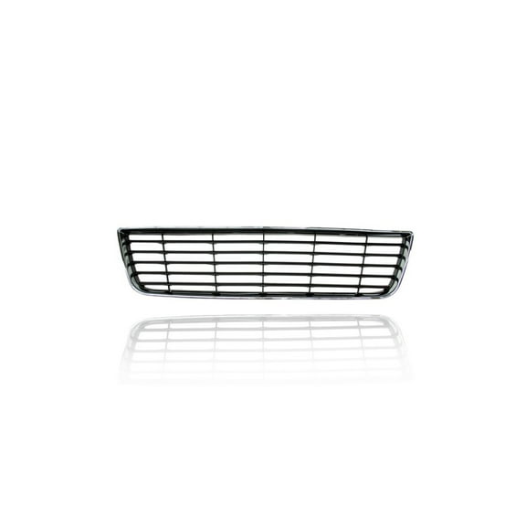 Grille - Compatible/Replacement for '06-11 Chevrolet Impala (Exclude SS) - Front Bumper Lower, Chrome Frame Black Insert - 10333711