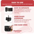 thumbnail image 3 of GFDYREE 180 Pet Waste Bags, Dog Waste Bags, Bulk Waste Bags on a roll, Clean up Waste Bag Refills - (Color: Black with Paw Prints) + Free Bone Dispenser by, 3 of 7