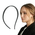 thumbnail image 2 of Unique Bargains 1 Pc Cute U-Shaped Headbands for Women Bright Black, 2 of 6