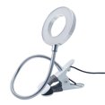 thumbnail image 1 of RENACLIPY 1ensemble Lampe à Pince pour Bureau Argent Éclairage de Lecture Lampe de Table Portable pour Maison École Dortoir Rentrée des Classes, 1 of 8