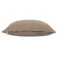 thumbnail image 2 of LR Home Wilmington Cotton Poly Filled Pillow in Brown/Gray, 20" x 20", 2 of 9