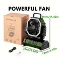 thumbnail image 6 of 10400/20000mAh Camping Fan with Light, 4-Level LED Brightness, Multi-Speed & Rotatable, Portable 2-in-1 Cooling & Lighting Fan for Tent, Outdoor & Office, 6 of 11