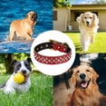 thumbnail image 5 of Collar para perro de cuero acolchado con diamantes de imitación Collar para perro de cristal personalizado de tamaño pequeño y mediano, 5 of 5