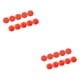 thumbnail image 2 of Yuarrent 10 Uds. De tornillos hexagonales para bicicleta, cubiertas de tornillos, Kit de pernos y tuercas resistentes al agua de plástico, M6,rojo 2piezas, 2 of 6