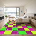 thumbnail image 3 of ODIKA 3'x5' Machine Washable Non-Slip Area Rug, Geometric Bright Green High Traffic Rug, Green, 979735, 3 of 7