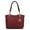 BM Burgundy, variant on Malika Women's Tote Bag, Signature Vegan Leather Work Shoulder Bag Handbag Purse by Mia K - Gray