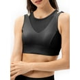 thumbnail image 1 of Ropa interior de mujer Sujetador de yoga para mujer malla ahuecada entrenamiento sin cables chaleco informal para correr, 1 of 7