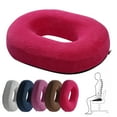 thumbnail image 5 of Cozival Donut Pillow, Memory Foam Seat Cushion with Hollow Center, Slow-Rebound Orthopedic Coccyx Pillow for Office Chair, Car Seat, and Home Use, Pressure Relief Comfort Pad, Coccyx Cushion, Purple, 5 of 9