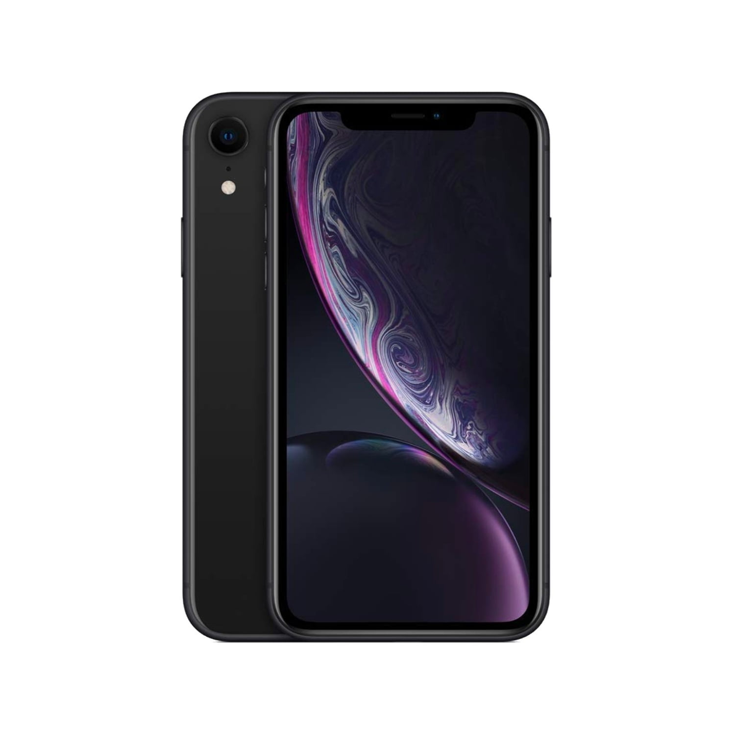 Unlocked, Apple, A1984, Cell Phones, iPhone XR 64GB, 3GB RAM, 4500 mAh Battery, iOS 15.4, Black/6.1"