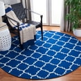 thumbnail image 4 of Safavieh Dhurries 8' X 10' Hand Woven Flat Weave Wool Rug in Dark Blue, 4 of 5
