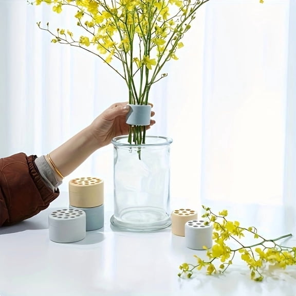Reusable Silicone Flower Arranging Grid, Spiral Bouquet Holder & Blossom Grid for Vases, Weddings, Events & Home Decor