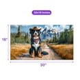 thumbnail image 5 of Welcome Fall Western Cowboy Bernese Mountain Dog Enjoys Majestic Autumn Doormat Berner Lover Gifts Indoor Outdoor Welcome Mat - 01007, 5 of 5