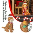 thumbnail image 4 of ievspot 1 Set Fluffy Dog Decor Light-up Christmas Golden Dog Ornamental Festive Yard Decoration for Merry Holiday Season, 4 of 8