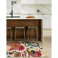 thumbnail image 4 of Unique Loom Estrella Collection Area Rug - Rodeo (5' 1" x 8' Rectangle Cream/Orange), 4 of 7