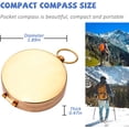 thumbnail image 2 of Mistayd Camping Survival Compass Metal Pocket Compass Kids Compass for Hiking Camping Hunting Outdoor Military Navigation Tool, 2 of 5