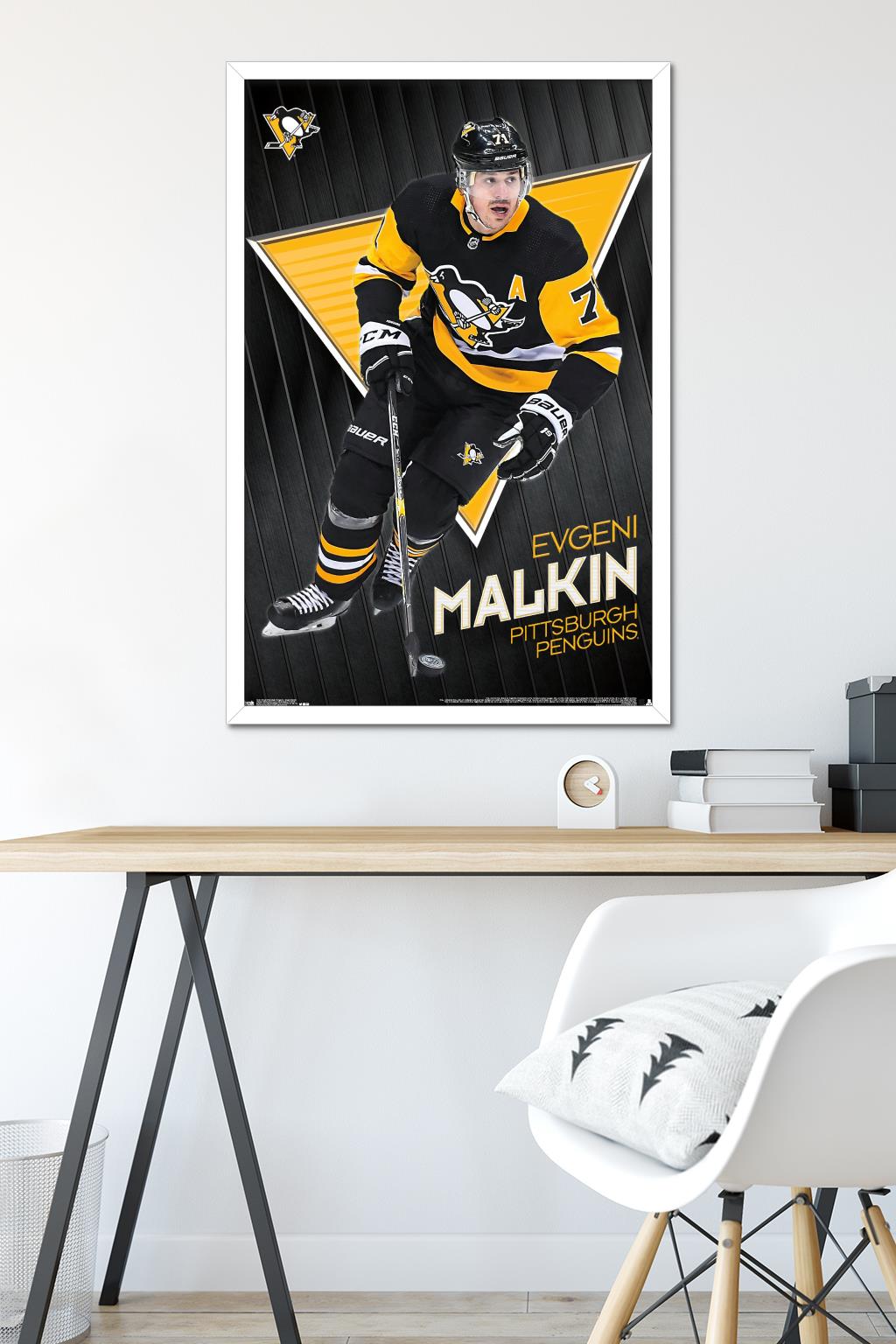 NHL Pittsburgh Penguins - Evgeni Malkin 19 Wall Poster, 22.375" x 34" Framed