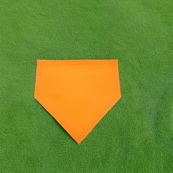 Masteelf  2 Pcs Home Plate Batting or Pitching Practice Fitness Orange