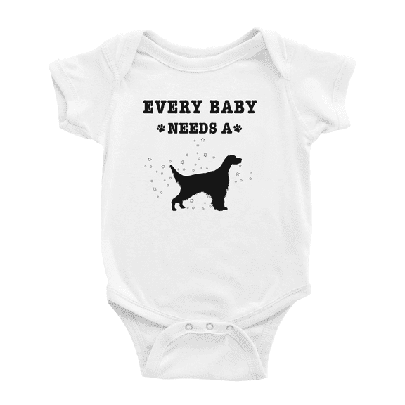 Every Baby Needs A English Setter Dog Funny Baby Bodysuit For Boy Girl 0-3 Months