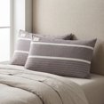 thumbnail image 2 of Unique Bargains 2Pcs Cotton Wrinkle Resistant Durable Pillowcase Queen Gray A, 2 of 3