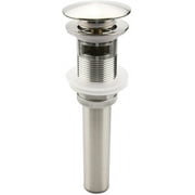 Brushed Nickel Pop Up Sink Drain with Overflow, room Faucet Vessel Sink Drain Stopper