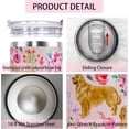thumbnail image 3 of Golden Retriever Gifts for Women Cute Dog Tumbler Coffee Cup for Women Golden Retriever Travel Mug 40 Oz Stainless Steel Insulated Water Bottle With Lid and Straw, 3 of 6