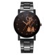 thumbnail image 1 of Reloj de pulsera de cuarzo informal con puntero redondo de moda, reloj de aleación para parejas (negro B grande), 1 of 3