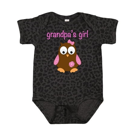 

Inktastic Grandpa s Girl - Owl Gift Baby Girl Bodysuit
