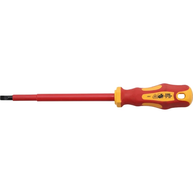 Desarmador AISLADO VDE BGS PLANO 6.5 mm LARGO 150 mm modelo 4941