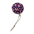 thumbnail image 4 of Ceiling decorations Hanging, Patriotic decorations, 2 in Fabric Covered Baubles, House decorations for Home, Star Motifs, July Fourth Celebration, 4 of 8
