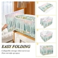 thumbnail image 2 of Yayeee Collapsible Cube Storage Bin with Lid Fabric Closet Decorative Basket with Handles, Green Deer, 2 of 7