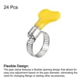 thumbnail image 3 of Unique Bargains Collier de Tuyau à Engrenage Ver, 24 Pcs Collier de Tuyau en Acier Inoxydable Réglable de Type Clé 5/8 Pieds-1 Pieds pour Fixer le Tuyau, 3 of 5
