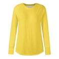 thumbnail image 4 of Long Sleeve Shirts For Women Tunic Tops To Wear With Leggings Thumb Hole Shirts Crew Neck Curved Womens Long Sleeve Tops, 4 of 4