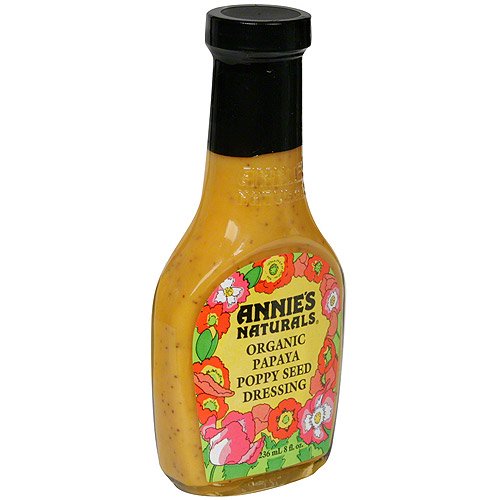 Annie's Naturals Papaya Poppy Seed Dressing, 8 oz (Pack of 6)
