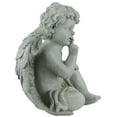 thumbnail image 2 of Northlight Set of 2 Sitting Cherub Angels Outdoor Patio Garden Statues 12.5" - Gray, 2 of 4