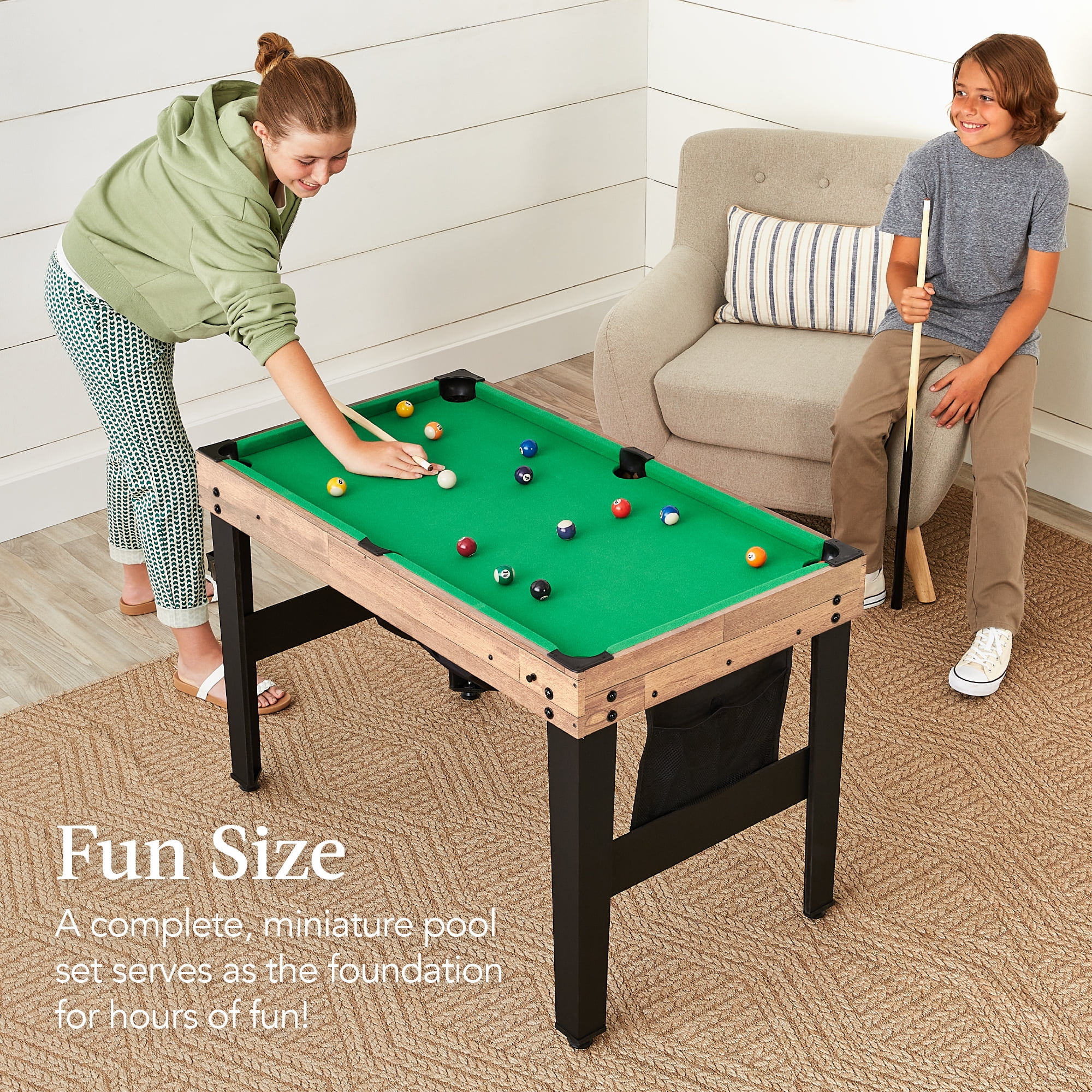 Best Choice Products 13-in-1 Combo Game Table Set w/ Ping Pong, Foosball, Basketball, Hockey, Archery - Walnut