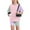 Purple, variant on Spazoro Little & Big Girls Leisure Outfit Sets, Crew Neck 2-Pieces Summer Gradient Color Short Sleeve Shirt and Shorts Sets Purple Size 5 T