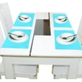 thumbnail image 4 of Ryvnso Placemats Set of 4 Blue Color Dining Mats Heat-Resistant Non-Slip Washable Table Mat, 4 of 8